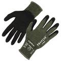 Proflex By Ergodyne ANSI A4 Nitrile Coated CR Gloves, Green, Size L 7042